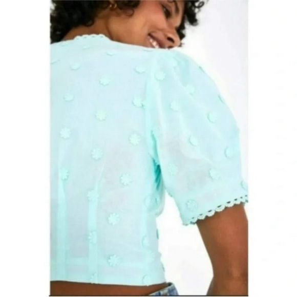 FARM Rio Light Blue Blouse - Picture 3 of 8